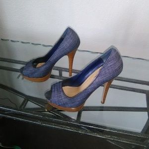 Paparika Denim Heels